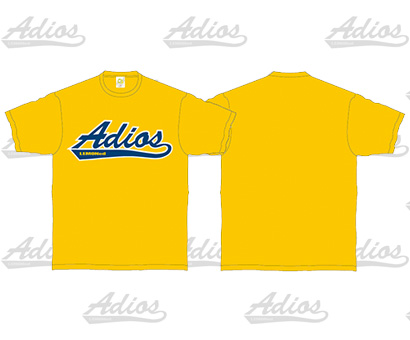 Tシャツ/Adios　カラー：イエロー