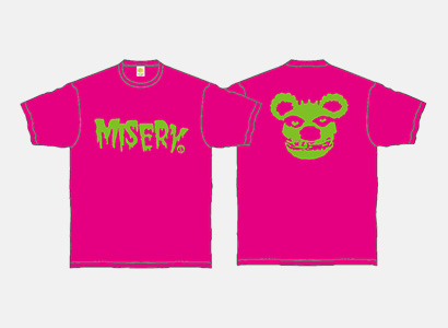 Tシャツ/MISERY　カラー：ピンク×グリーン（新色）