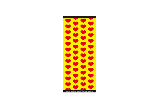 ジャガード フェイスタオル/Yellow Heart